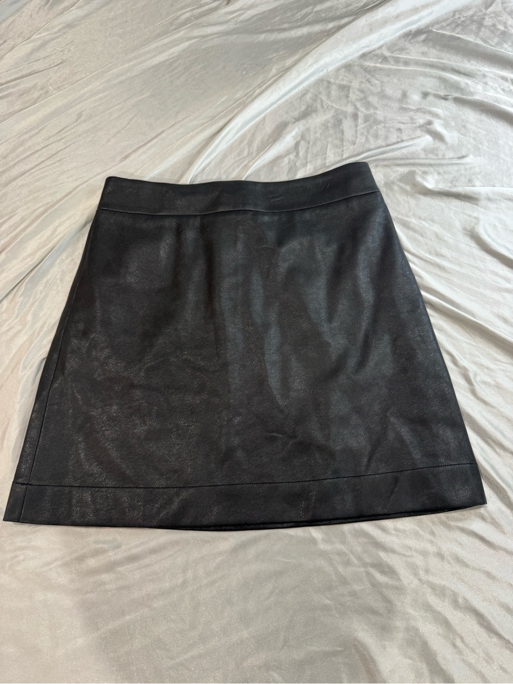 J. Crew Black Faux Leather Mini Skirt